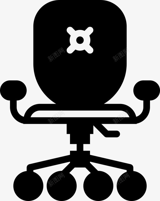 办公椅家用实心图标svg_新图网 https://ixintu.com 办公椅 家用实心