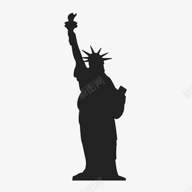 自由女神像美国灯塔图标图标