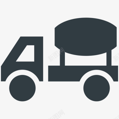 混凝土卡车工业酷标图标图标