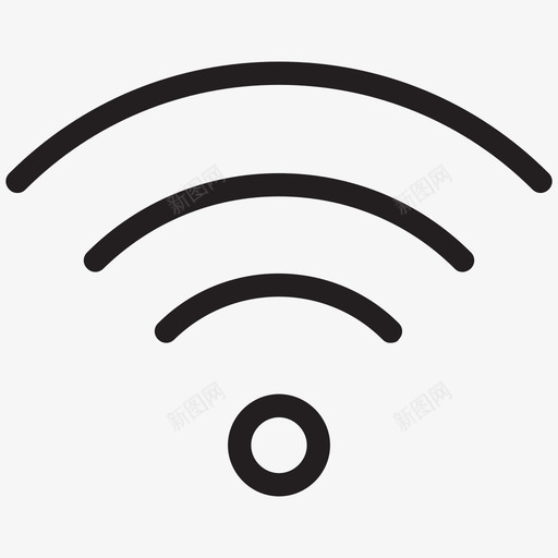 wifi网络酒店线路图标svg_新图网 https://ixintu.com wifi网络 酒店线路图标