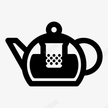 冲泡茶壶茶具壶嘴图标图标