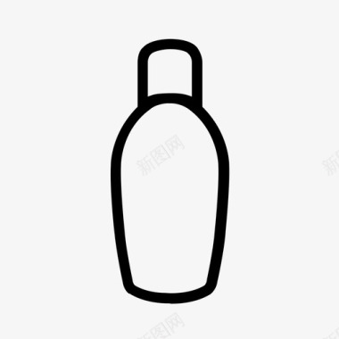 塑料瓶可重复使用油瓶图标图标
