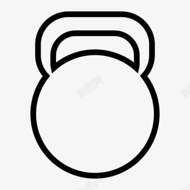 壶铃活动健身图标图标