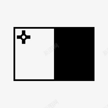 马耳他国旗瓦莱塔国家图标图标