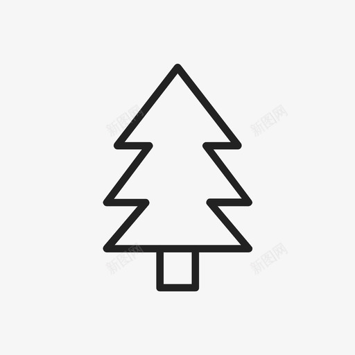 松树木材家具图标svg_新图网 https://ixintu.com 北领地 圣诞 家具 常绿 木材 松树 森林 装饰