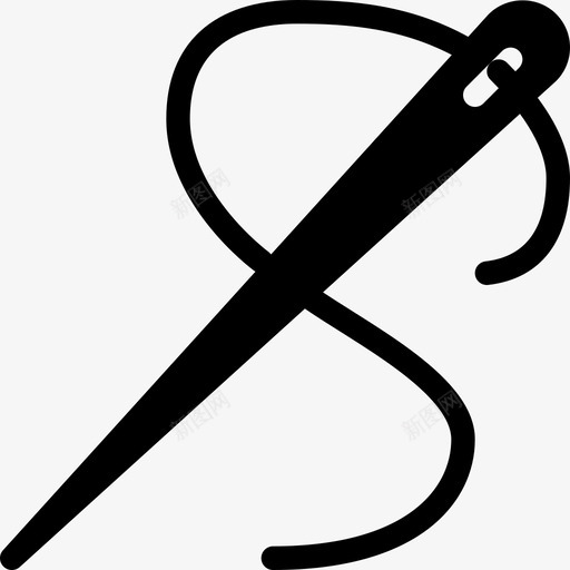 针和线裁缝缝纫图标svg_新图网 https://ixintu.com 关节 包 对象实心图标 布 缝纫 衣服 裁缝 针 针和线