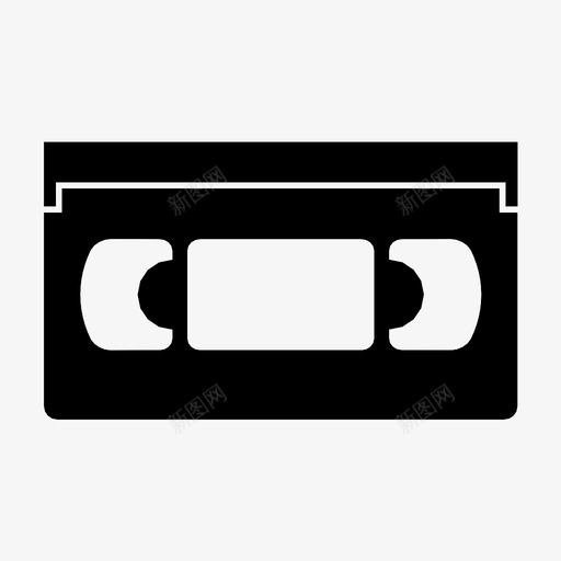 盒式磁带录像带电影图标svg_新图网 https://ixintu.com 保存 录像带 录像机 录音 旧技术 电影 电视节目 盒式磁带 磁带