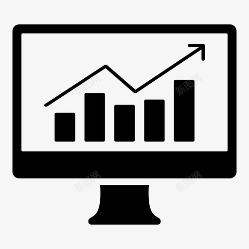 条形图度量营销图标svg_新图网 https://ixintu.com 升序 图1 增加的收入 度量 数据 显示 条形图 绘图 营销 计算机