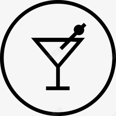 酒吧泔水橄榄图标图标