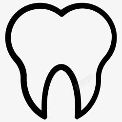 臼齿牙齿臼齿门齿图标高清图片