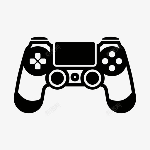 ps4控制器图标svg_新图网 https://ixintu.com ps4控制器