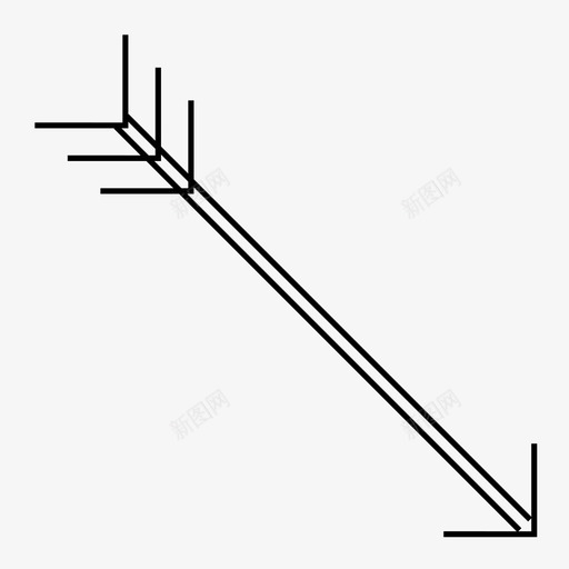 箭头方向向导图标svg_新图网 https://ixintu.com 印第安人 向导 对角 方向 点 狩猎 箭头