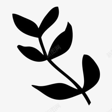 芳香草本植物气味植物图标图标