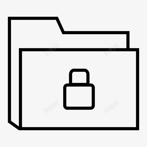 锁文件夹这一天保护图标svg_新图网 https://ixintu.com 传奇 保护 对象 当前 文件夹大纲 文件夹锁 现在 私人文件夹 这一天 锁文件夹