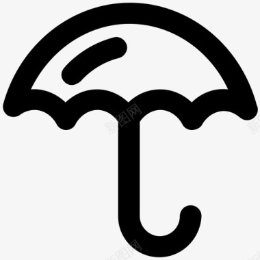 伞遮阳伞保护图标图标