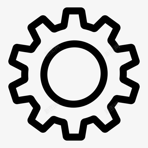 齿轮选项金属图标svg_新图网 https://ixintu.com 功能 机器 机械 混合轮廓1 设置 选项 配置 金属 齿轮
