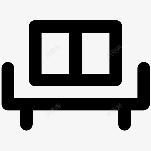 沙发建筑和家具加粗线条图标svg_新图网 https://ixintu.com 建筑和家具加粗线条图标 沙发