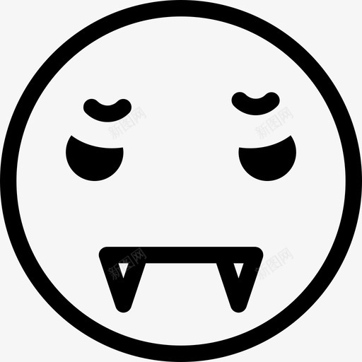 吸血鬼城堡居民符号图标svg_新图网 https://ixintu.com 变成蝙蝠 吸血鬼 城堡居民 夜生物 恶魔 感觉 符号 粉碎图标的表情符号轮廓 脸 表情符号