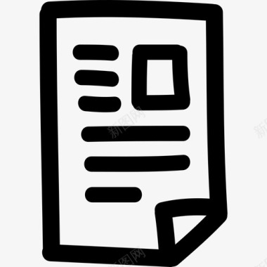 文件手绘轮廓界面手绘图标图标