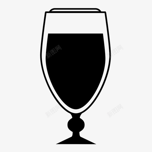 比利时啤酒夜啤酒黑玻璃图标svg_新图网 https://ixintu.com 优质啤酒 优质比利时啤酒 夜啤酒 比利时啤酒 花式 酒类 酒精 饮料 黑玻璃