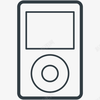 ipod电子产品线图标图标