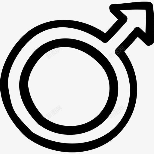 男性手绘符号轮廓标志手绘图标svg_新图网 https://ixintu.com 手绘 标志 男性手绘符号轮廓