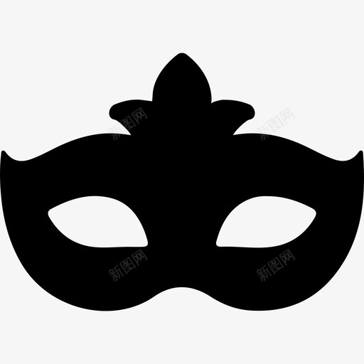 狂欢节面具黑色的形状形状狂欢节面具图标svg_新图网 https://ixintu.com 形状 狂欢节面具 狂欢节面具黑色的形状