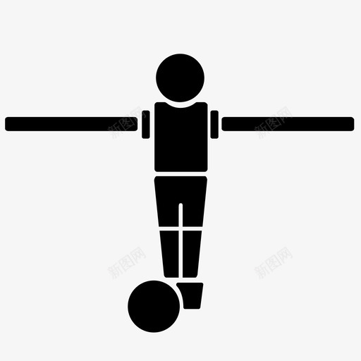 足球运动表演图标svg_新图网 https://ixintu.com 材料 游戏 表演 足球 足球桌 运动