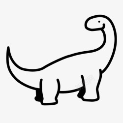 巨蜥腕龙历史动物爬行动物图标高清图片