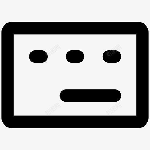 信用卡商业黑线图标svg_新图网 https://ixintu.com 信用卡 商业黑线图标
