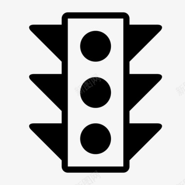 红绿灯黄灯交通工具图标图标