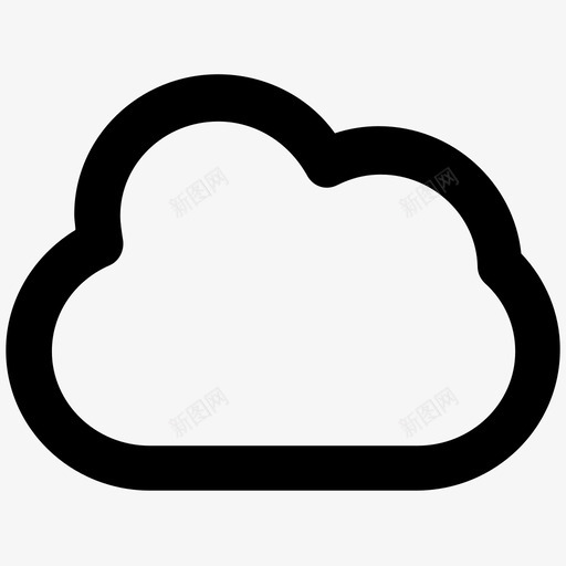 cloudscape云计算粗体线图标svg_新图网 https://ixintu.com cloudscape 云计算粗体线图标