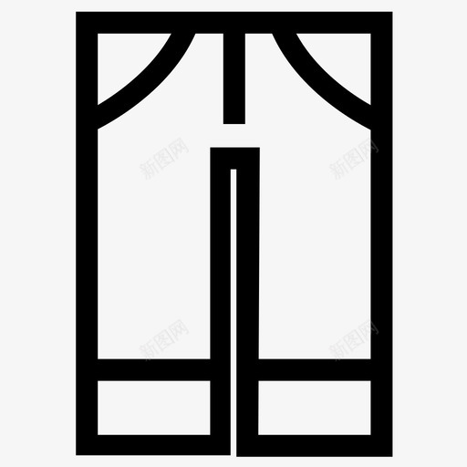 房屋入口门门口图标svg_新图网 https://ixintu.com 入口 内部 前门 大门 房屋入口 打开 敲门 用户界面图标 门 门口