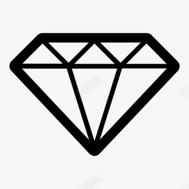 钻石材料珠宝图标图标
