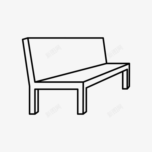 长椅长凳营销图标svg_新图网 https://ixintu.com 休息 公园 座椅 结构 自然 营销 长凳 长椅