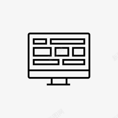 桌面应用程序web模板图标图标