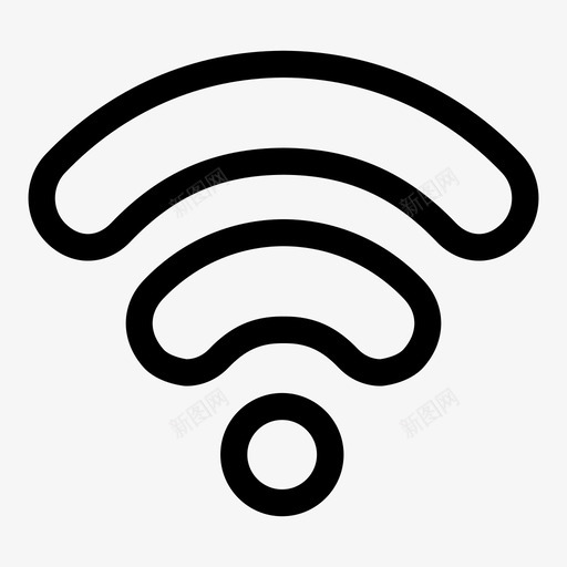 wifi访问连接图标svg_新图网 https://ixintu.com wifi 互联网 密码 无线 热点 设备 访问 连接