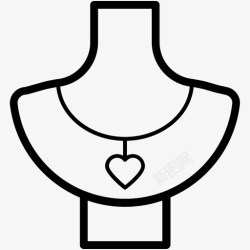 HMDI数据线珠宝胸像珠宝展示存储图标高清图片