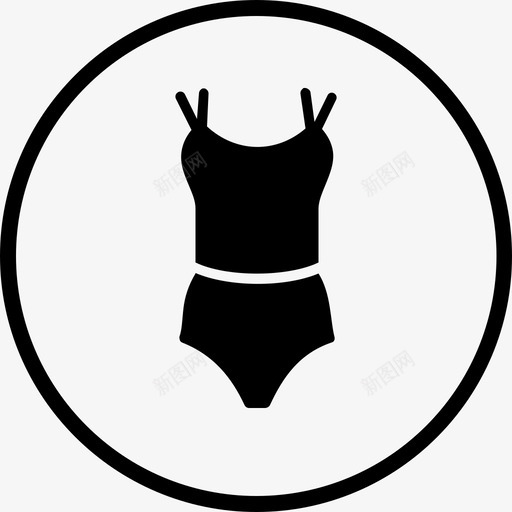 内衣连体衣胸罩图标svg_新图网 https://ixintu.com 内衣 内裤 套装 女士 布料 时装 服装 胸罩 连体衣