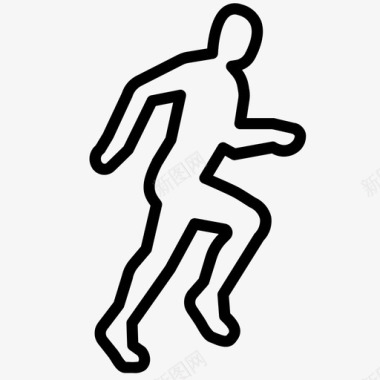 踩人跑动图标图标