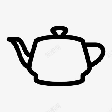 茶壶啜饮展示品图标图标
