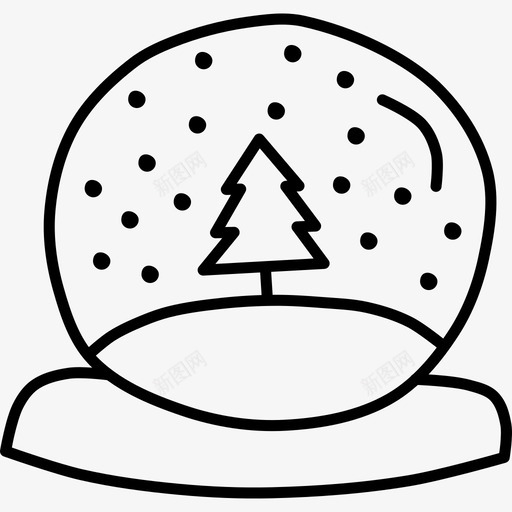 雪球球圣诞图标svg_新图网 https://ixintu.com 下雪 冬天 圣诞 圣诞树 圣诞涂鸦 球 礼物 节日 雪球