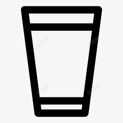 玻璃水牛奶材料图标svg_新图网 https://ixintu.com 喷泉 文章 早餐粗体 材料 液体 牛奶 物品 玻璃水 饮料