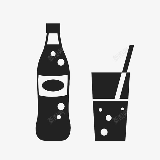 苏打水饮料可乐图标svg_新图网 https://ixintu.com 可乐 搅拌机 汤剂 汽水 苏打水 饮料