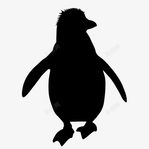 企鹅动物水生图标svg_新图网 https://ixintu.com 不会飞 企鹅 动物 北极 水生 水禽 鳍状肢 鸟