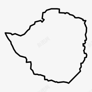 津巴布韦非洲国家图标图标