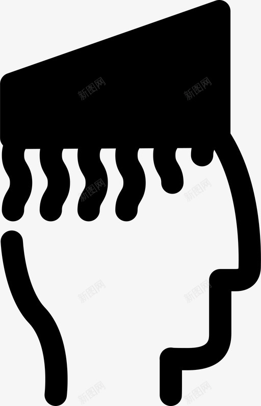 莫霍克男孩时尚图标svg_新图网 https://ixintu.com 人 凝胶 头 头发 斯派克 时尚 朋克 男孩 脸和发型 莫霍克