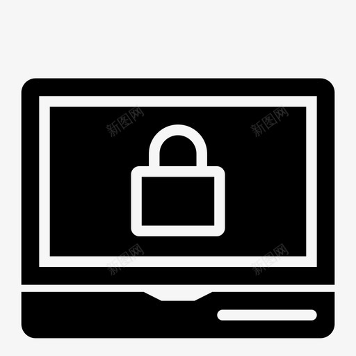 锁定笔记本电脑屏幕受保护图标svg_新图网 https://ixintu.com it服务 受保护 安全 密码 屏幕 硬件 编程 计算机 锁定笔记本电脑