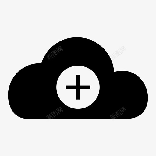 添加云存储服务图标svg_新图网 https://ixintu.com 云升级 口袋 响亮 存储 振动 最新技术 服务 添加云 网络 螺栓