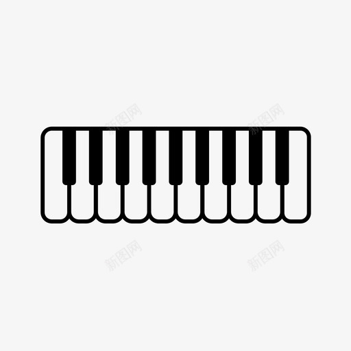 钢琴物体音乐图标svg_新图网 https://ixintu.com 乐器 传奇 日记 时间表 物体 钢琴 钢琴图 键盘 音乐